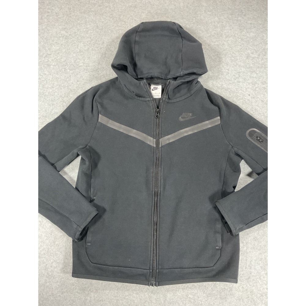 Nike Kids Tech Fleece Full Zip Hoodie Black CU9223-010 XL 2930